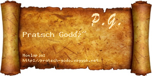 Pratsch Godó névjegykártya